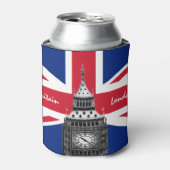 British Flag & Big Ben - London, Großbritannien /S Dosenkühler (Kanne Vorderseite)