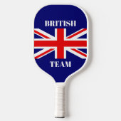 British Flag Customise British Team Pickleball Schläger (Rückseite)
