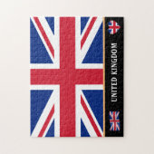 British Flag & English country / Großbritannien Puzzle (Vertikal)