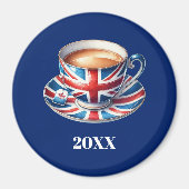 British Flag English Teacup Kühlschrank Magnet (Vorne)
