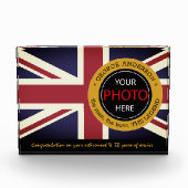 British Flag Foto Block & United Kindom / Name UK (Vorderseite)