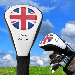 British Flag & Mit Monogramm Golf Clubs Covers Ver Headcover