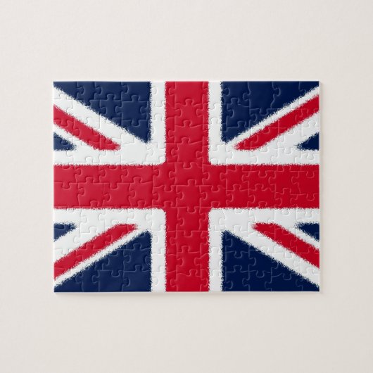 British Flag Pop Art European Travel Puzzle (Horizontal)