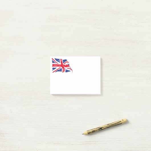 British Flag Post - Anmerkungen Post-it Klebezettel (Auf Schreibtisch)