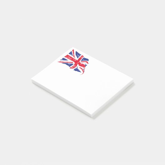 British Flag Post - Anmerkungen Post-it Klebezettel (angewinkelt)