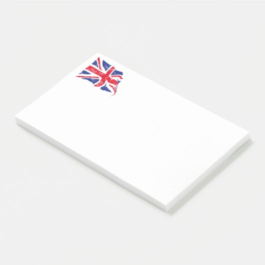 British Flag Post - Anmerkungen Post-it Klebezettel (angewinkelt)