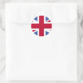 BRITISH FLAG RUNDER AUFKLEBER (Tasche)