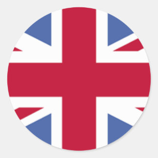 BRITISH FLAG RUNDER AUFKLEBER