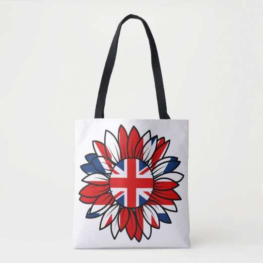 British Flag Sunflower Design Women's Tasche (Vorderseite)