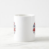 British Flag Sunflower Distressed Design Kaffeetasse (Mittel)