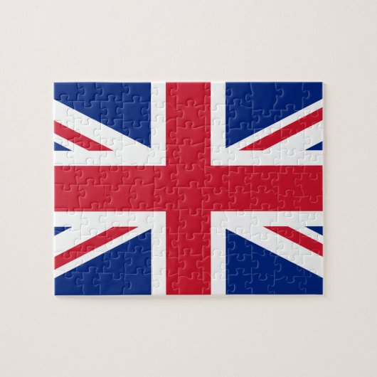 British Flag & UK Gewerkschaft Jack /Sportfans Puzzle (Horizontal)