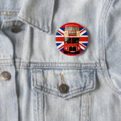 British Flag und London Bus Button (Beispiel)