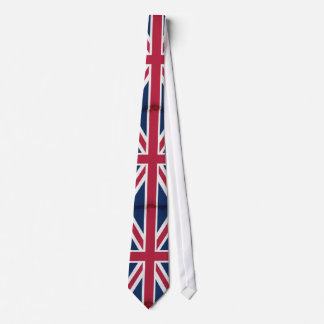 British Flag, Union Jack, Patriotic Grunge Krawatte