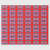 British Flag, Union Jack & United/sports Geschenkpapier (Flach)