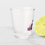 British Flag & United, Big Ben / UK sport Schnapsglas (Links)