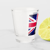 British Flag & United, Big Ben / UK sport Schnapsglas (Links)