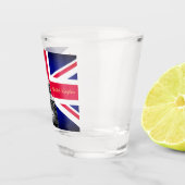 British Flag & United, Big Ben / UK sport Schnapsglas (Rechts)