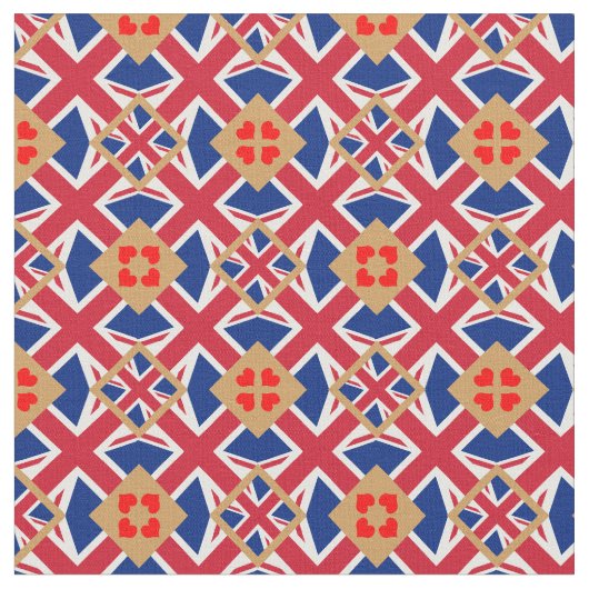 British Flag & United Fabric mode /UK Stoff (Nahaufnahme)