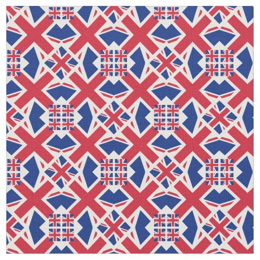 British Flag & United Fabric mode /UK Stoff (Nahaufnahme)