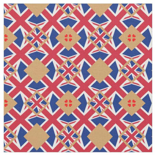 British Flag & United Fabric mode /UK Stoff (Nahaufnahme)
