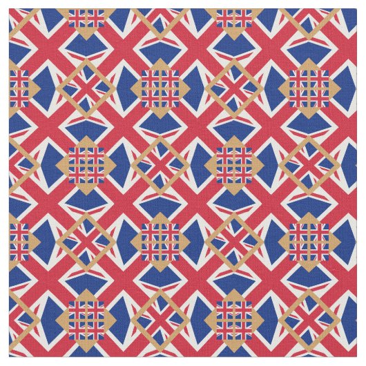 British Flag & United Fabric mode /UK Stoff (Nahaufnahme)