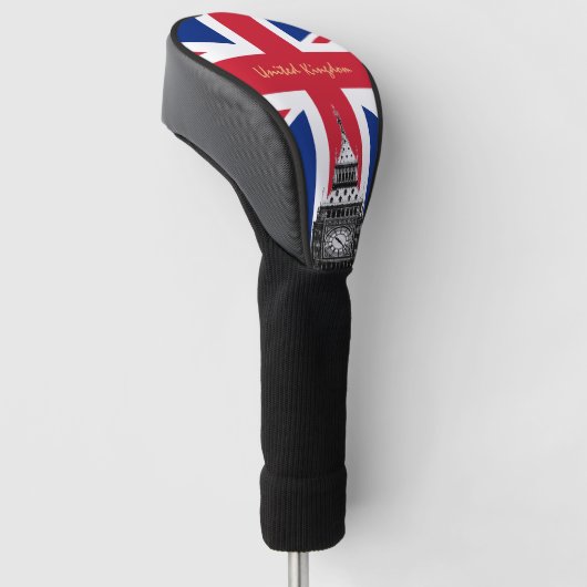 British Flag & United Golf Clubs Covers Vereinigte Golf Headcover (angewinkelt)