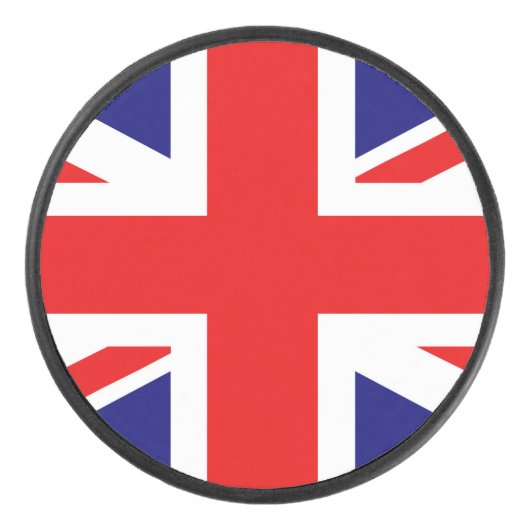British Flag United Kingdom of England Eishockey Puck (Vorderseite)