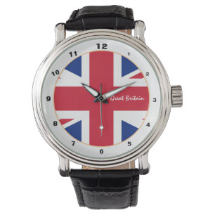British Flag & United Kingdom trendy mode UK Armbanduhr