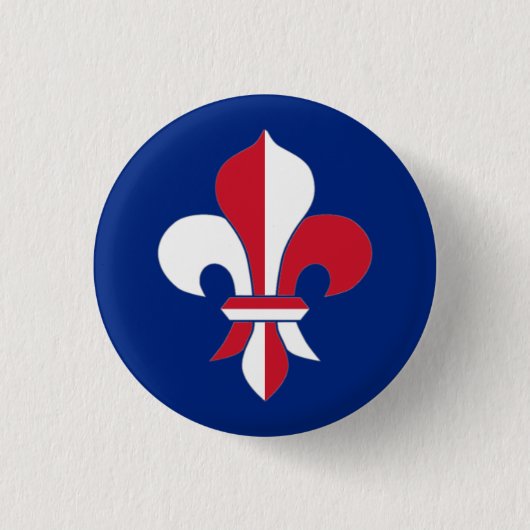 British Fleur-de-Lis-Abzeichen Button (Vorderseite)