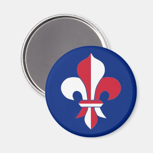 British Fleur-de-Lis Magnet (Vorderseite/Rückseite)