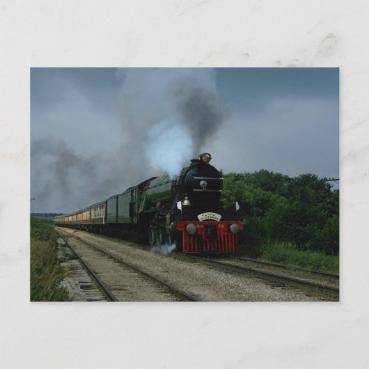 British "Flying Scotsman" auf Tour bei Parsons, KS Postkarte (Vorderseite)