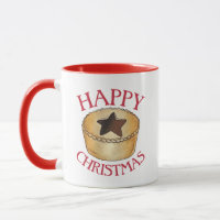 British Food Fruit Mince Pie Happy Christmas