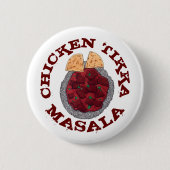 British Food Indian Takeaway Chicken Tikka Masala Button (Vorderseite)