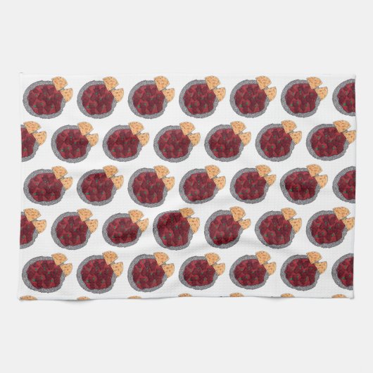 British Food Indian Takeaway Chicken Tikka Masala Geschirrtuch (Horizontal)