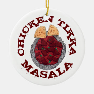 British Food Indian Takeaway Chicken Tikka Masala Keramik Ornament