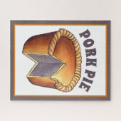 British Food Pork Pie Savory Pastry UK Cuisine Puzzle (Horizontal)