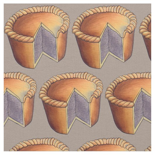 British Food Pork Pie Savory Pastry UK Cuisine Stoff (Nahaufnahme)