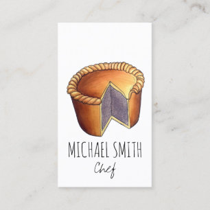 British Food Pork Pie Savory Pastry UK Cuisine Visitenkarte