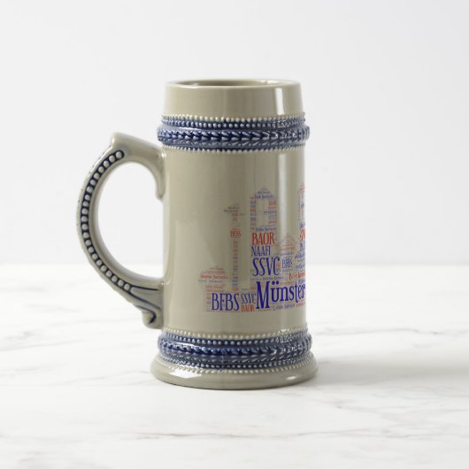 British Forces Münster Gray Stein Bierglas (Links)