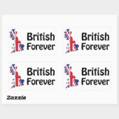 British Forever Rechteckiger Aufkleber (Blatt)
