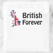 British Forever Rechteckiger Aufkleber (Tasche)