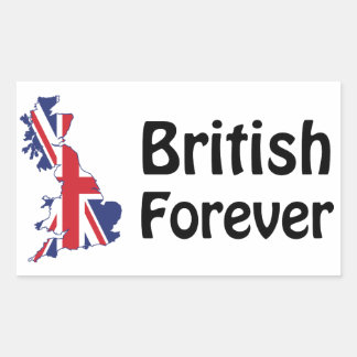British Forever Rechteckiger Aufkleber
