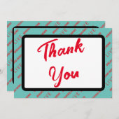 British Funny 50. Geburtstag Fake News Dankeskarte (Vorne/Hinten)