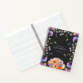 British Garden Serenity Pink Gray Journal Notizblock (Innenseite)