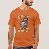 British Gentleman Mops London Pub Dog Lover UK Ges T-Shirt (Vorderseite)