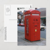 British George V Briefkasten 1929 Postkarte (Vorne/Hinten)