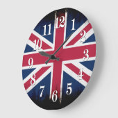 British Gewerkschaft Flag Union Jack Patriotic Des Große Wanduhr (Winkel)