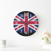 British Gewerkschaft Flag Union Jack Patriotic Des Große Wanduhr (Zuhause)