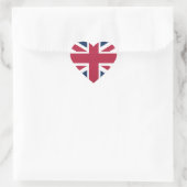 British Gewerkschaft Flag Union Jack Patriotic Des Herz-Aufkleber (Tasche)
