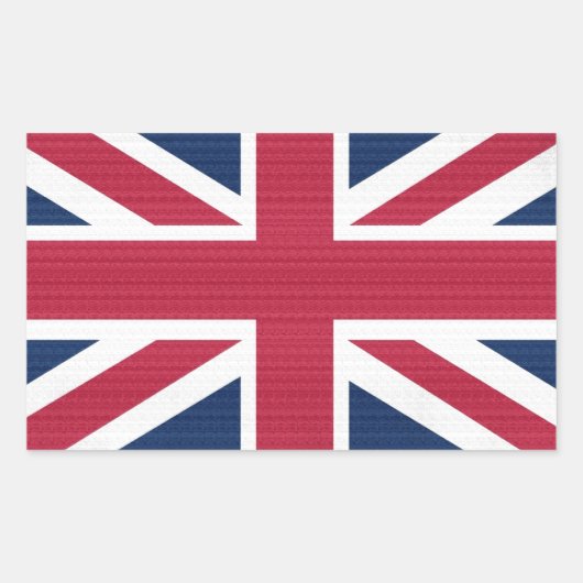 British Gewerkschaft Flag Union Jack Patriotic Des Rechteckiger Aufkleber (Vorderseite)
